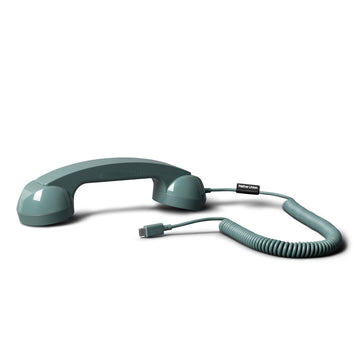 Native Union POP Phone – Retro Telephone Handset with Mic & Speaker, USB-C for iPhone, iPad, Laptop, Tablet, Samsung S25, Flip 7, Fold 7 – Hybrid Work, Calls, Video Conferences, Meetings (Slate Green)