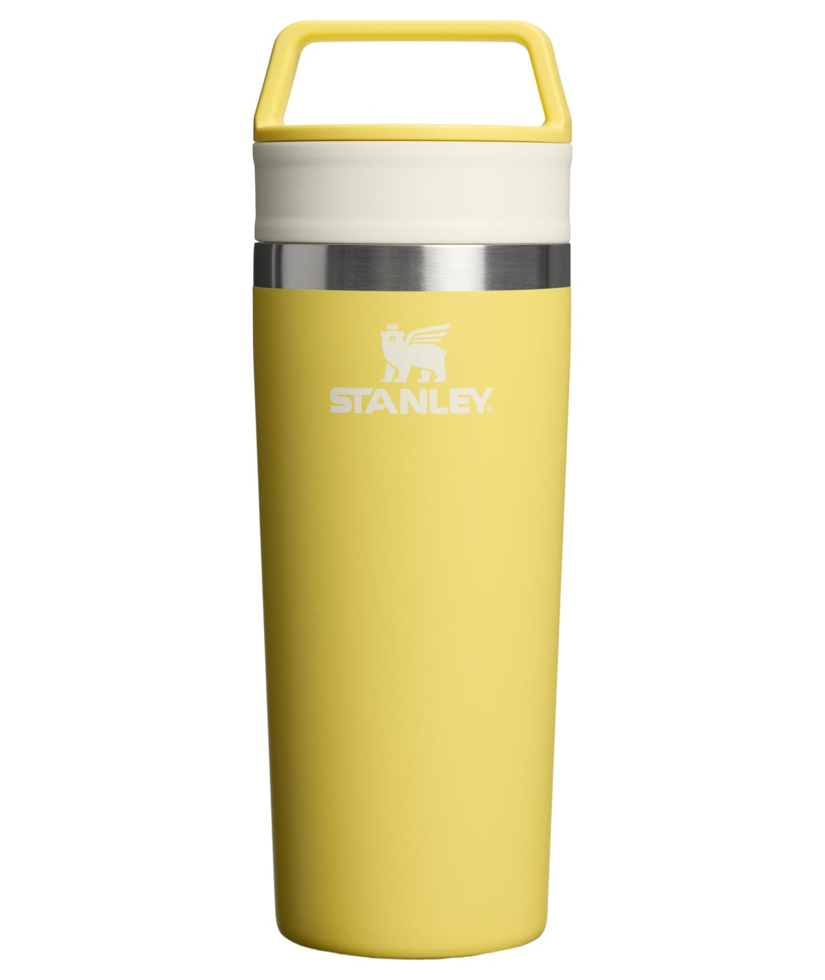 STANLEY Cafe To Go Travel Mug 16 oz | Leakproof Two-Part Drink Through Lid | Tumbler Cup for Coffee, Tea and Drinks | Insulated Stainless Steel Coffee Mug | BPA-Free | Daffodil