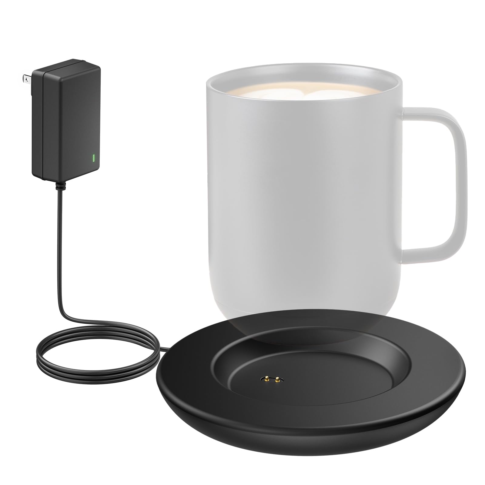 Charging Coaster 2 Compatible with Temperature Control Smart Mug 2 and 1/Travel Mug, Wireless Charger Power Dock Base for Home & Office