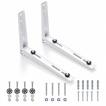Mini Split Wall Mounting Bracket for Outside, Heavy-Duty Mini Split Stand for Ductless Air Conditioner AC Heat Pump Systems 7000-18000 BTU, Max 330 Lb Capacity, Easy for DIY & HVAC Installation
