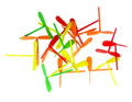 NOVELTY GIANT WWW.NOVELTYGIANT.COM Miniature Multicolored Plastic Helicopter Twirling Toy Approx 40 Pieces