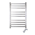 APUM Heated Towel Rack, Electric Wall Mounted Towel Warmer Rail Heated Rack 304 Stainless Steel Towel Warmer Rack for Bathroom,Electric Towel Warmer (Square Tube Plug in)