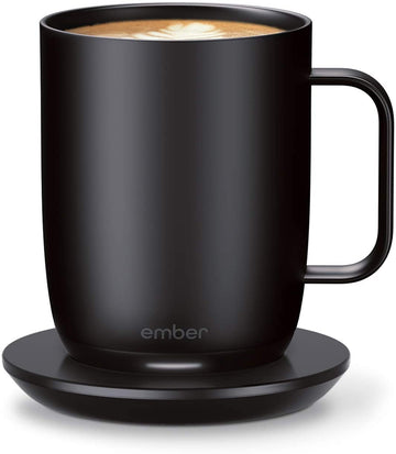 Ember Temperature Control Smart Mug 2, 14 oz, Black, 80 min. Battery Life - App Controlled Heated Coffee Mug - Improved Design (CM191400US) (Renewed)