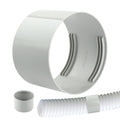5.9" Portable Air Conditioner Exhaust Hose Coupler, Compatible AC Exhaust Hoses Adapter for Clockwise & Counter Clockwise Threads AC Hose Coupler Coupling Extension