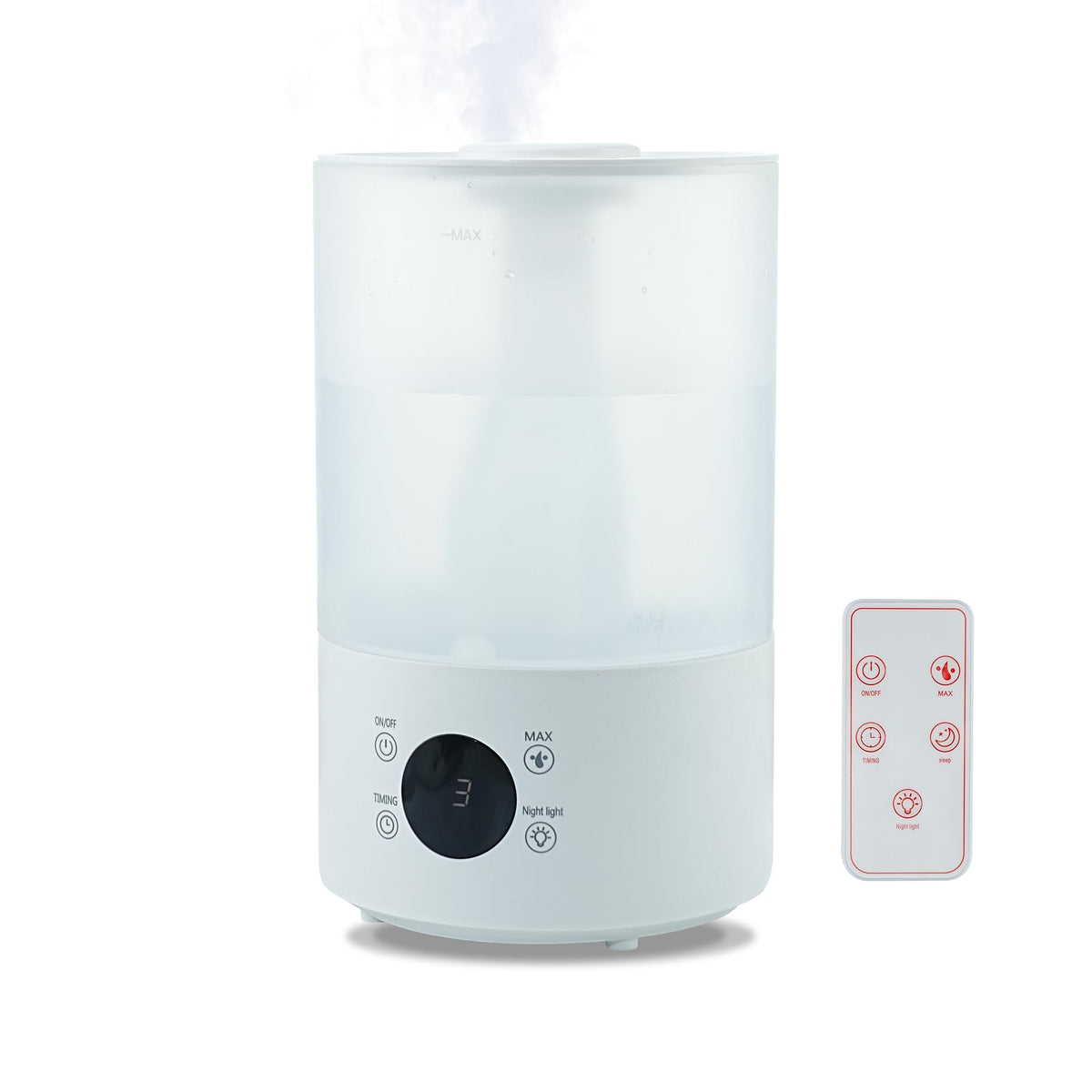 Top Fill Humidifiers for Bedroom, 4.0L Tank Cool Mist Humidifiers for Large Room, 40H Runtime, Plants with 9H Timer, Auto Shut-Off,Quiet Ultrasonic Humidifier with 360° Nozzle for Baby Nursery
