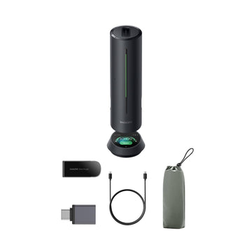 Insta360 Wave AI Conference Speakerphone with Bluetooth, Noise-Canceling Mics, Beamforming, Zoom Certified, AI Transcription & Summary, 32GB Storage for Meetings, Podcasts, Home office and Livestreams