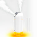 HandFan Small Portable Humidifier Rechargeable, 480ml Wireless Ultrasonic humidifier Battery Operated, Mini Personal Cordless Cool Mist Humidifiers, for Bedroom Office Travel Car Plants(Gray)