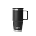 YETI Rambler 20 oz Travel Mug with Flip Straw Lid – Stainless Steel, Vacuum Insulated, Leakproof, Cup Holder Friendly, Black