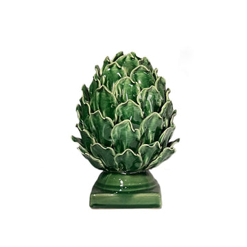 CIBAOF Green Ceramic Artichoke Statue