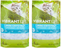 (2 Pack) ~ Vibrant~Life Mini Crystal Cat Litter, Long Lasting and Fast Absorbing, Low dust, Unscented ~ 4 Lb.