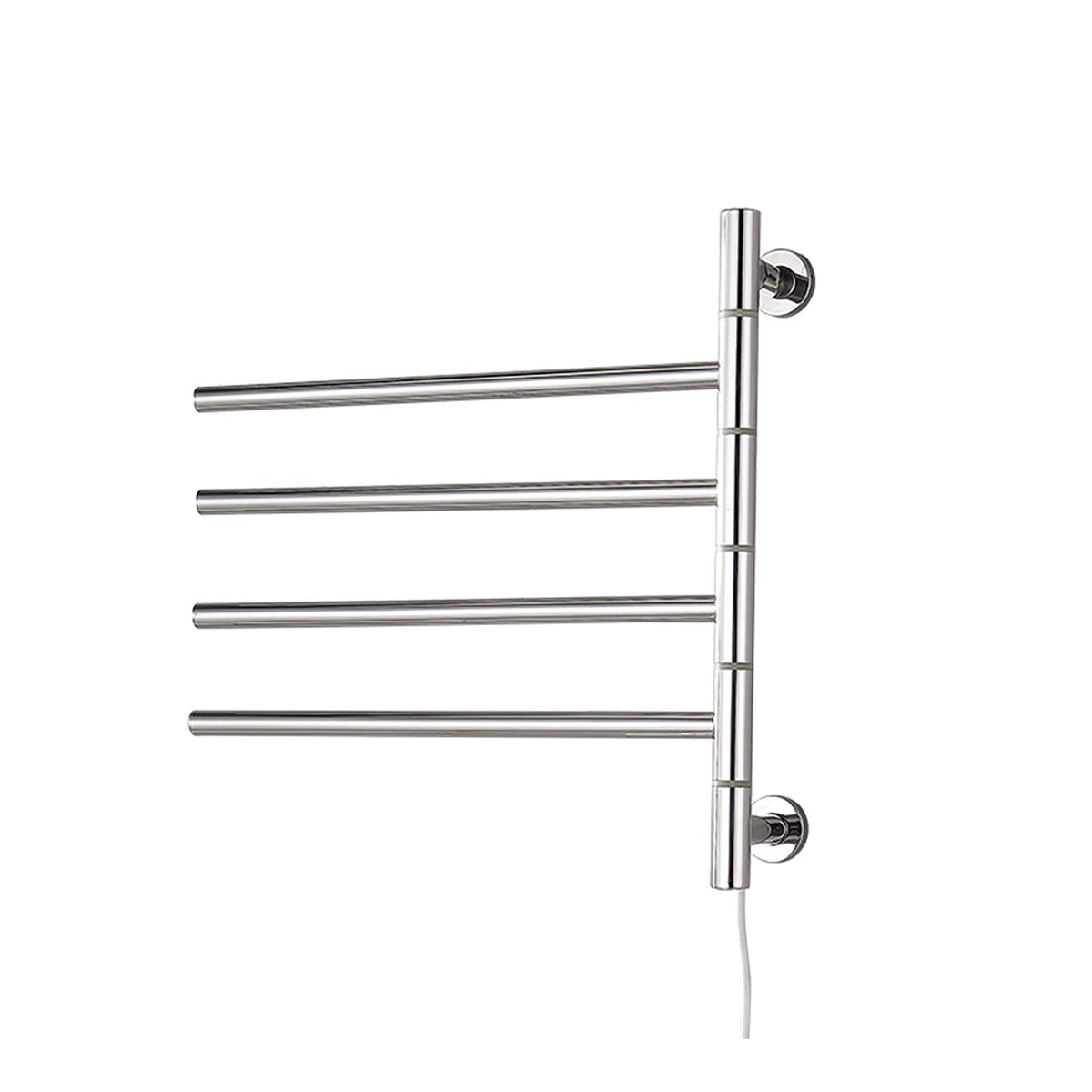 APUM Towel Warmers for Bathroom Wall Mounted, Polished Stainless Steel Hardwired and Plug Timer Towel Heater Rail Energy Saving Bath Shower 51W