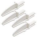 Box Fan Feet Replacement for Lasko 20" Box Fan Feet, Anti-Tip Foot Set Accessory, Stronger Than Original, 2 Sets of 2 Feet, 4 Feet Total, White