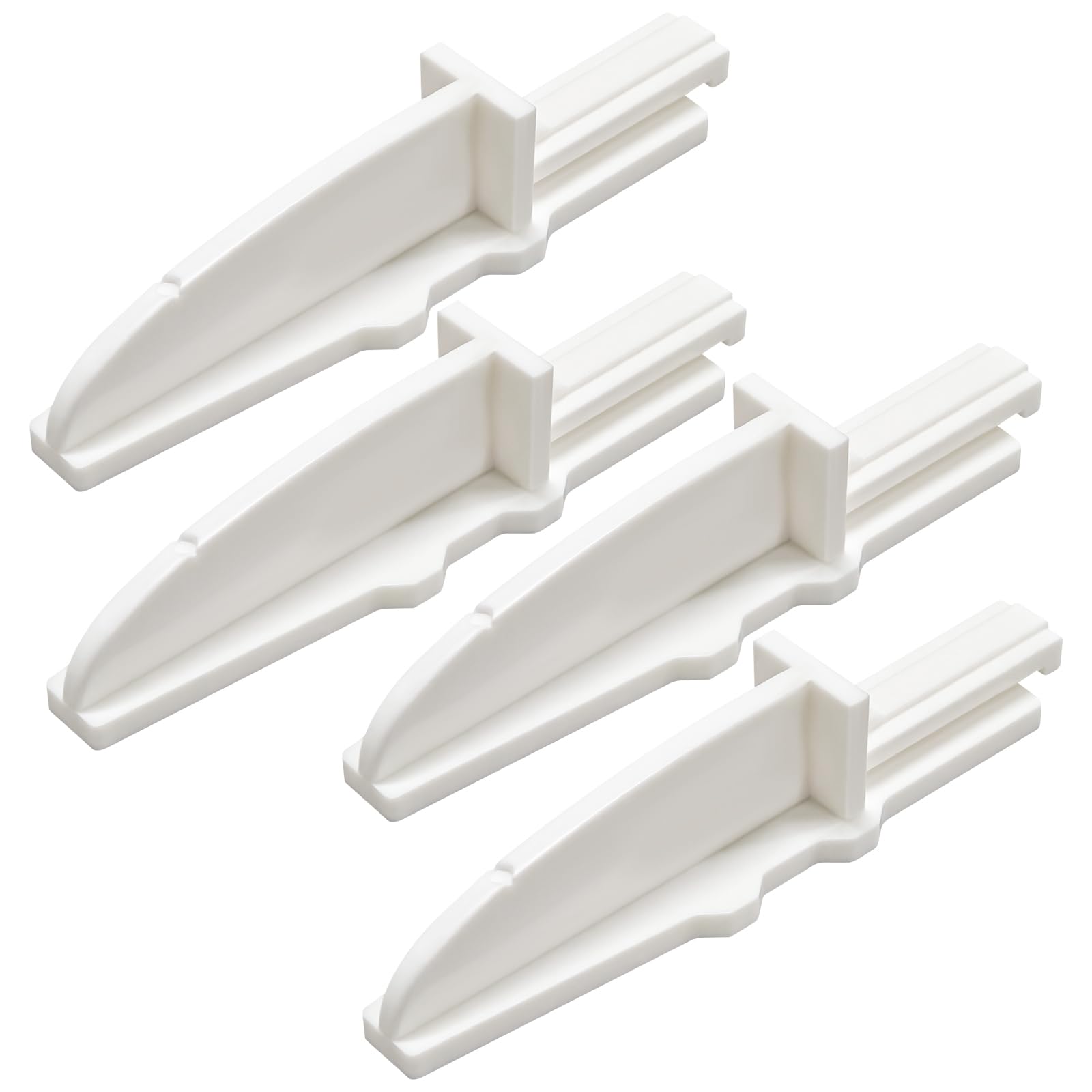 Box Fan Feet Replacement for Lasko 20" Box Fan Feet, Anti-Tip Foot Set Accessory, Stronger Than Original, 2 Sets of 2 Feet, 4 Feet Total, White
