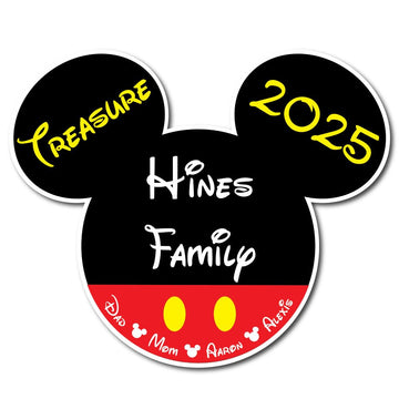 Cruise Door Magnet Cute Mouse Classic Red Shorts Family Magnet | Cabin Ship Decoration