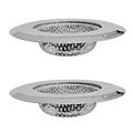 2-Piece Bathtub Drain Strainer - 2.79 Inch Stainless Steel Hair Catcher for Bathroom Sink and Shower