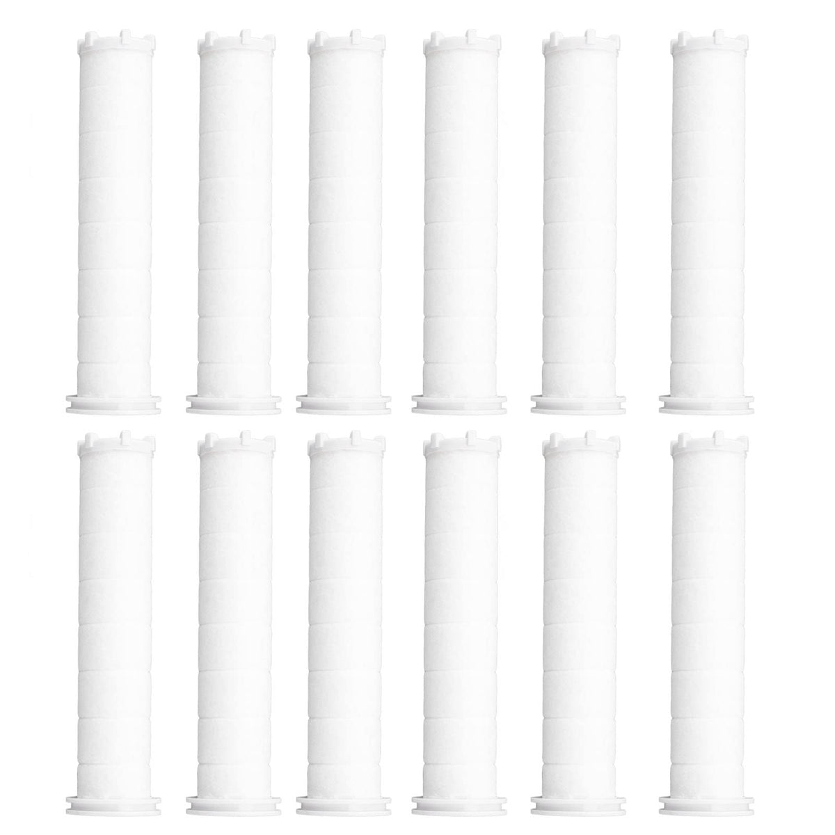 12 Pcs 4 Inch Universal Shower Head Cotton Filters Cartridges Replacement, for Handheld Shower Head
