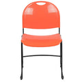 Flash Furniture Hercules Stack Chair, Orange, 5-pack, Set of 5, Orange Plastic/black Frame