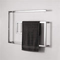 Stainless Steel Towel Warmer, Electric Heated Towel Rack Hot Towel Rail with Square Bars for Bathroom Kitchen Hotel 800 × 600 × 115mm