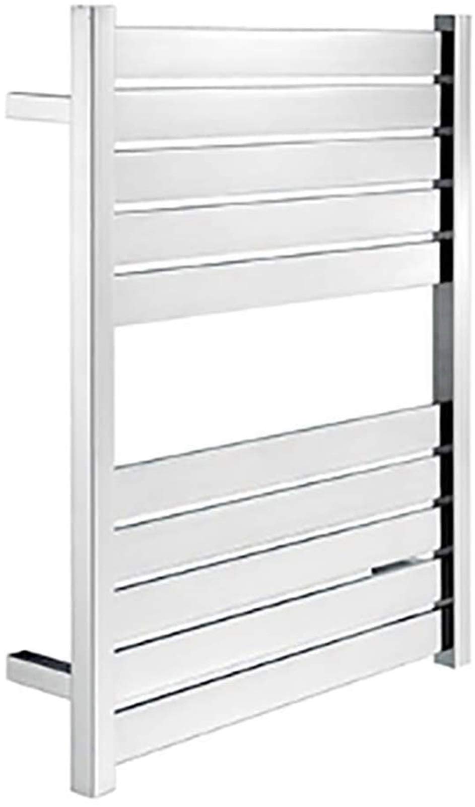 Bathroom Wall Heater Stainless Steel Towel Warmer Rack, Electric Heated Towel Rack with 10 Square Bars for Bathroom Kitchen Hotel 760x600x120mm,Plugin (Color : Hardwiring) (Hardwir
