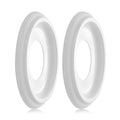 2Packs Molded Nylon Ceiling Medallion for Light Fixtures and Ceiling Fans, 9.8"OD x 4"ID x 0.94"P (Fits Canopies up to7-1/4")?White?