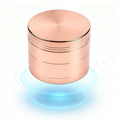 2.5-Inch Zinc Alloy Spice Grinder, Compact Portable Design with Storage Compartment, Essential Kitchen Tool - rose gold