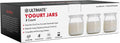 Ultimate Yogurt Jars, Make More Delicious Yogurt! 8 Count Small Glass Yogurt Cups With Lids, 100% BPA Free, Airtight & Dishwasher Safe! Perfect Containers for Yoghurt, Oatmeal, Pudding, or Jello