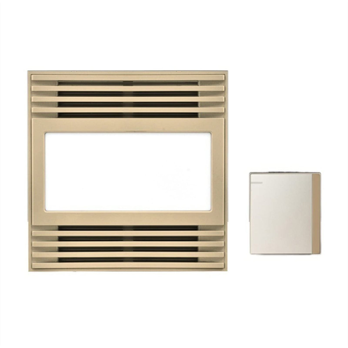 Exhaust Fan 12W Lighting Ventilation Two-in-one Exhaust Fan, Kitchen and Bathroom Square Integrated Ceiling LED Light, Bathroom Blinds Exhaust Fan with LED Light Vent Fan/Exhaust Fans (Color : B) (A)
