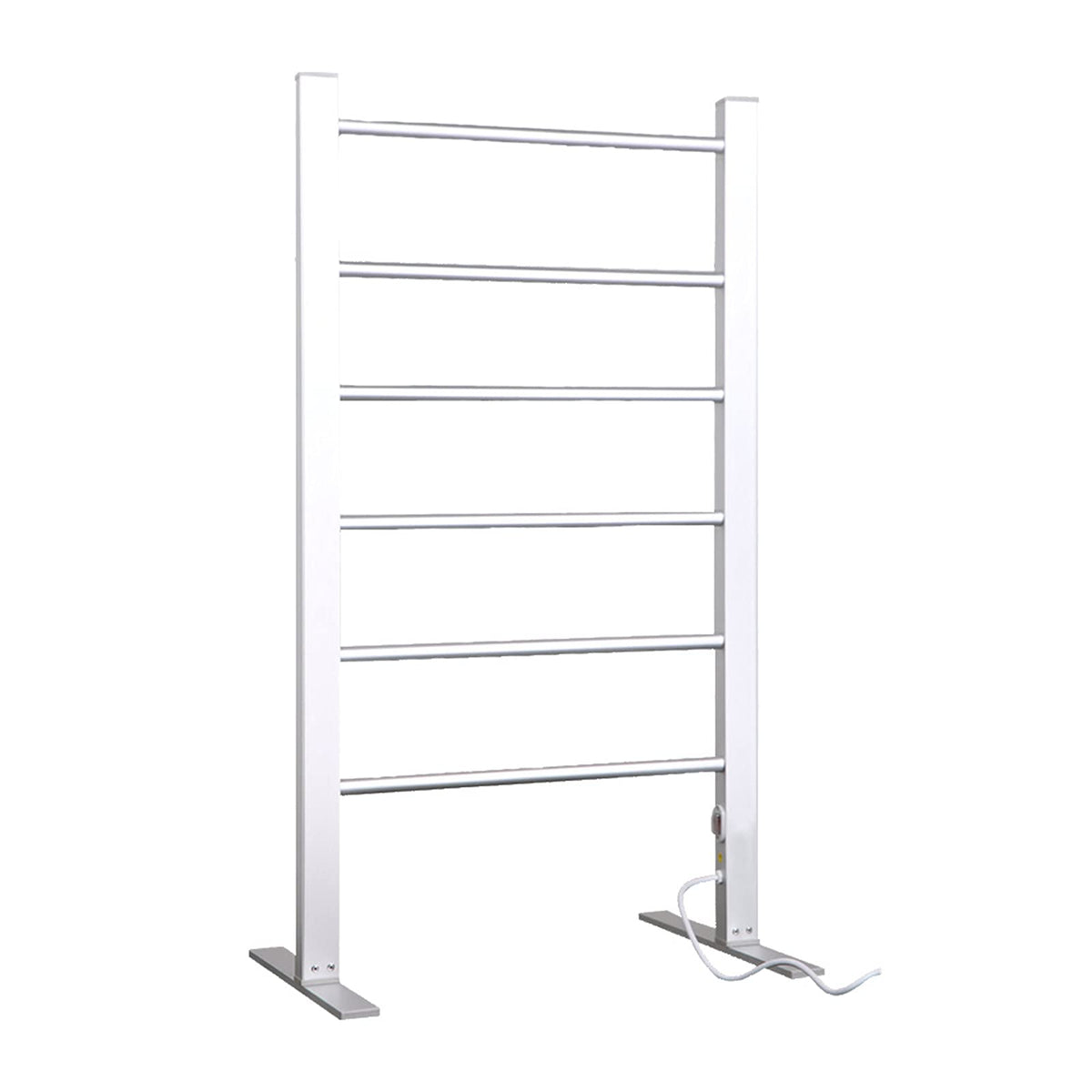 Electric Heated Towel Rack, Intelligent Thermostatic Towel Warmer Drying Rack, Space Aluminum Freestanding and Wall Mounted Home Bathroom Heated Towel Rail Radiator, Silver, 520x350x900mm
