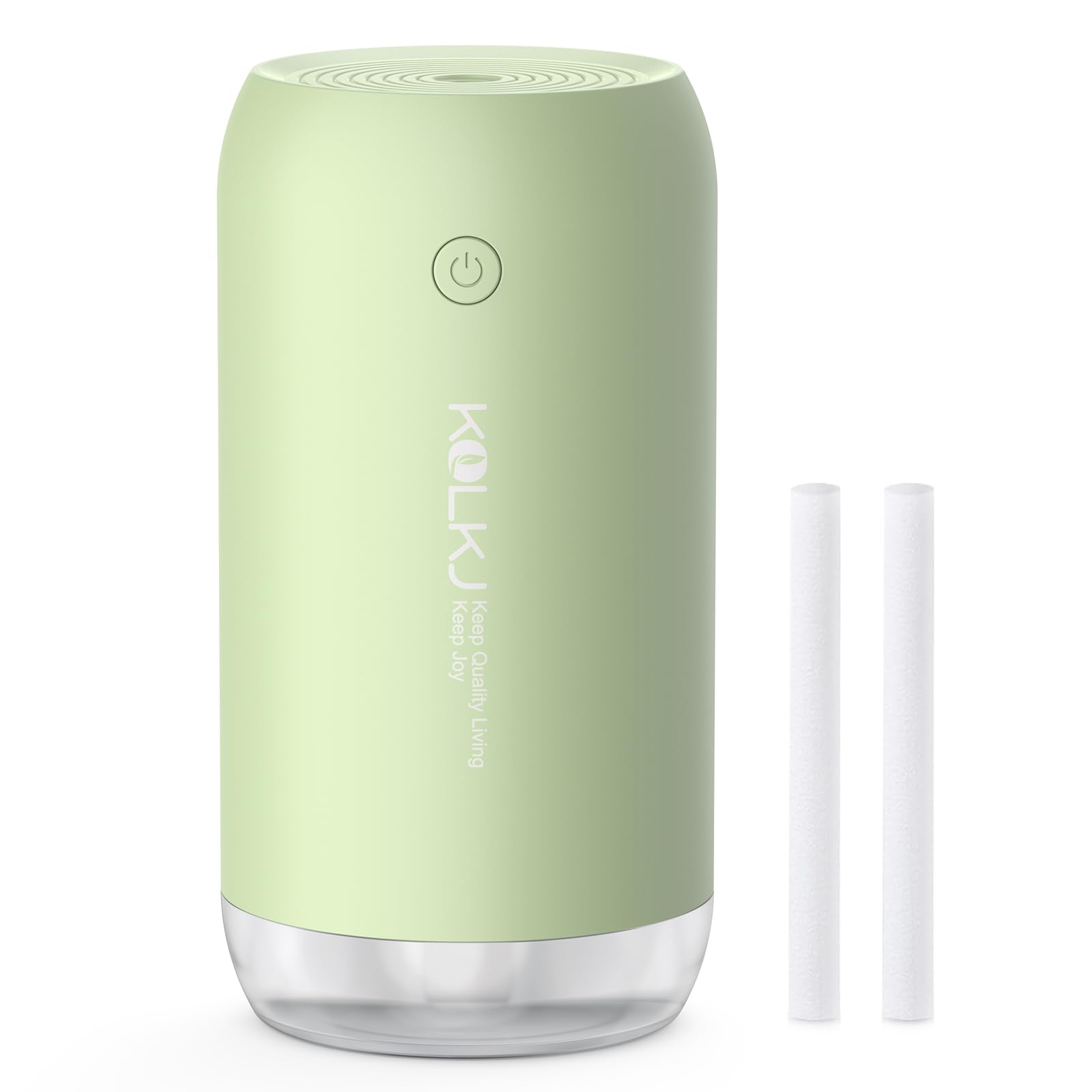 Portable Mini Humidifier, 350ml Small Cool Mist Humidifier for Plants, USB Personal Desktop Humidifier for Bedroom Car Office Travel with Auto Shut-Off & 2 Mist Modes (Green)