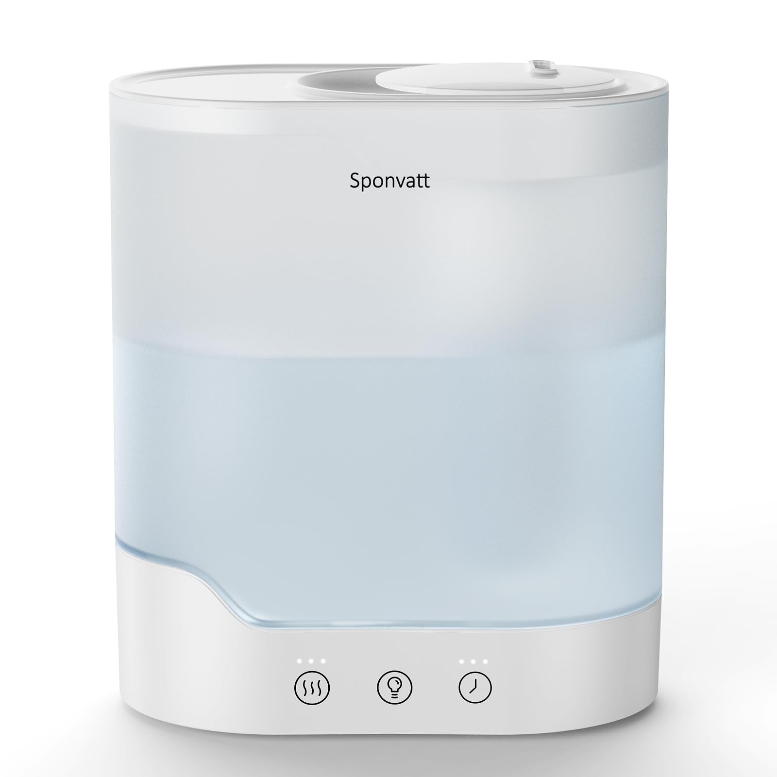Sponvatt Humidifiers for Bedroom Home,2.5L Top Fill Cool Mist Air Humidifier for Large Room Baby Nursery,Quiet Ultrasonic,With Oil Diffuser and Nightlight,for Plants,Office,Easy to Clean,Auto Shut-Off