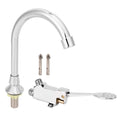 Bathroom Sink Faucet Set Foot Pedal Basin Sink Water Tap Kit Accessory Home Kitchen Use