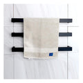 APUM Towel Warmers for Bathroom Wall Mounted,Hardwired and Plug 3 Bars Timer Towel Warmers Energy Saving 69W Wall Mounted Cloth Towel Heated Drying Rack