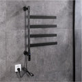 Exquisite Bathroom Shelves Heating Intelligent Thermostatic Electric Heated Towel Warmer Rack, Heavy Feet Steady Freestanding & Wall Mount Towel Warmers for Bathroom