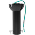 4 Inch Matte Black Ceiling Fan Downrod with Hanger Ball, 1" OD (Fits 3/4" ID Mounts) Universal Threadless Extension Pole with Pin Kit