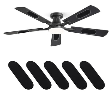 Sofucor 52 Inch Solid Wood Ceiling Fans with Lights and Remote, Dimmable 6-Speed Outdoor Ceiling Fan with Light, 3 Blade Ceiling Fan with Timer, Quiet DC Motor for Living Room Patio