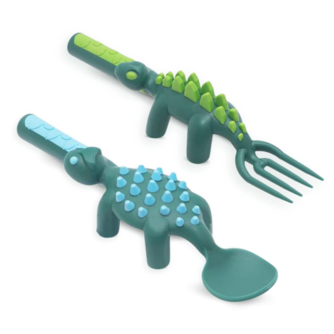 Toddler Utensils Made in USA - Silverware for Toddlers - Utensils for Kids - Constructive Eating Utensil Set