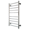 APUM Electric Towel Warmer, Wall Mounted Plug-in Straight Heated Towel Rack Home Bathroom 10 Bar Stainless Steel Drying Racks, Built-in Timer