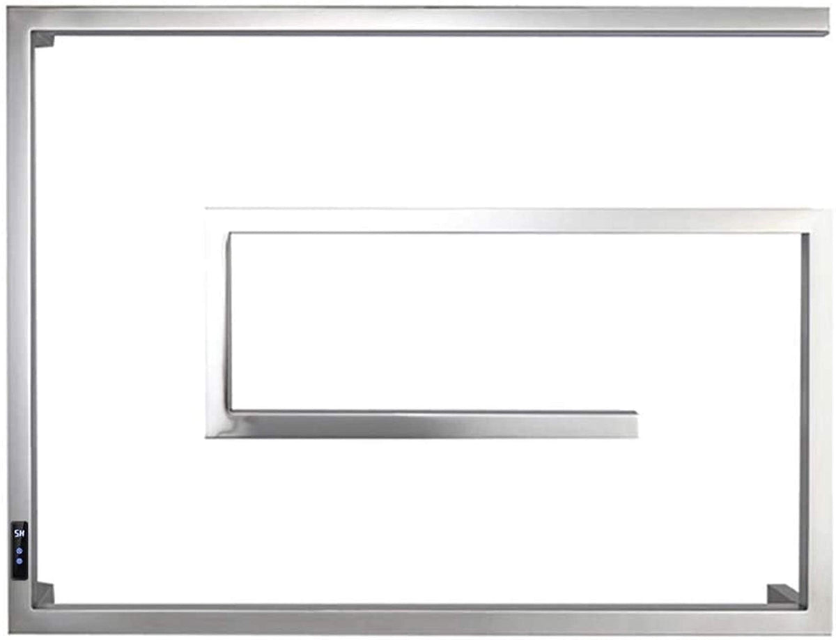 Heated Towel Rail Rails Towel Warmer and Drying Rack, Heated Towel Rack with 1-8H Timer, Adjustable Temperature, Modern Wall Mount 4 Bars Electric Heated Towel Rail for Bathroom