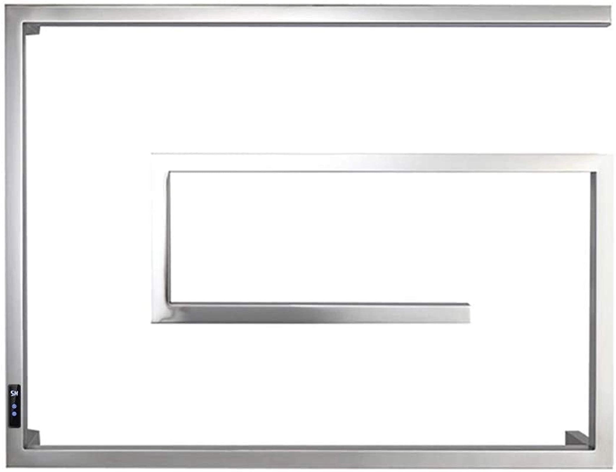 Heated Towel Rail Rails Towel Warmer and Drying Rack Heated Towel Rack with 1-8H Timer Adjustable Temperature Modern Wall Mount 4 Bars Electric Heated Towel Rail for Bathroom