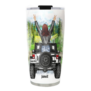 Onirique Personalized Off-Road Adventure Tumbler Cup for Off-Road Enthusiasts - Fun Travel Gift for Friends, Girl, Stainless Tumber 20Oz