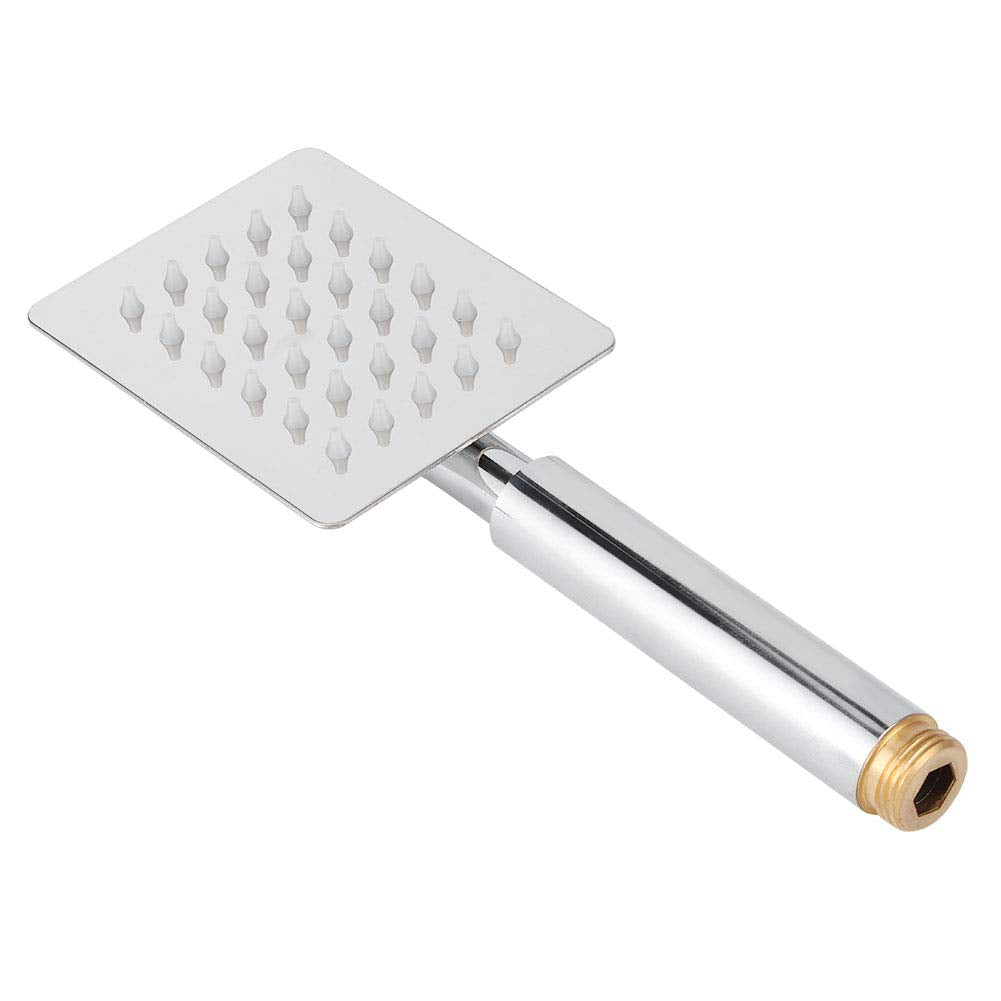 Solid Brass Handheld Shower G1/2in Thread High Pressure Shower Sprayer Hand Shower Wand for Bath Showering System (A (Hand Shower))