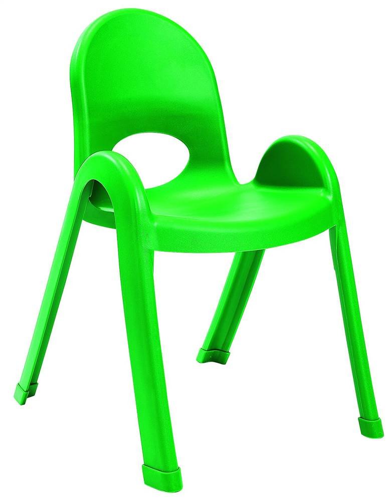 Angeles Value Stack 13" H Chair, Shamrock Green, 4 Pack, Stackable Ergonomic Seating Solution for Classrooms Daycares and Homeschools