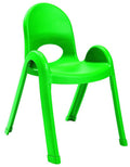 Angeles Value Stack 13" H Chair, Shamrock Green, 4 Pack, Stackable Ergonomic Seating Solution for Classrooms Daycares and Homeschools
