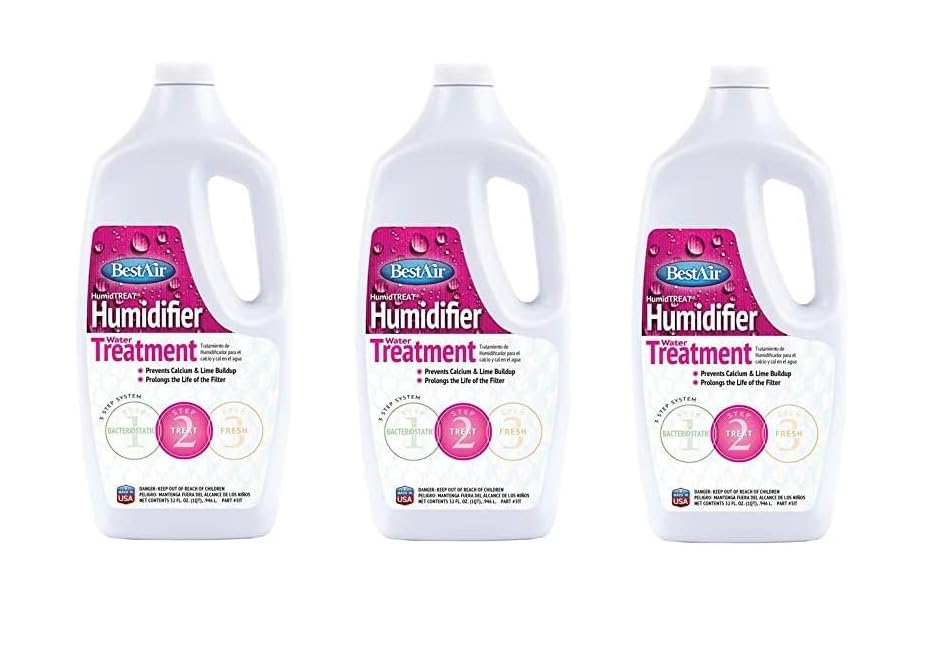BestAir 1T, Humiditreat Extra Strength Humidifier Water Treatment (3, 32 oz)