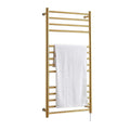 Bathroom 304 Stainless Steel Heated Towel Warmer Waterproof Grade Electric Heating Towel Rail Rack (Color : As Shown Size : One Size)