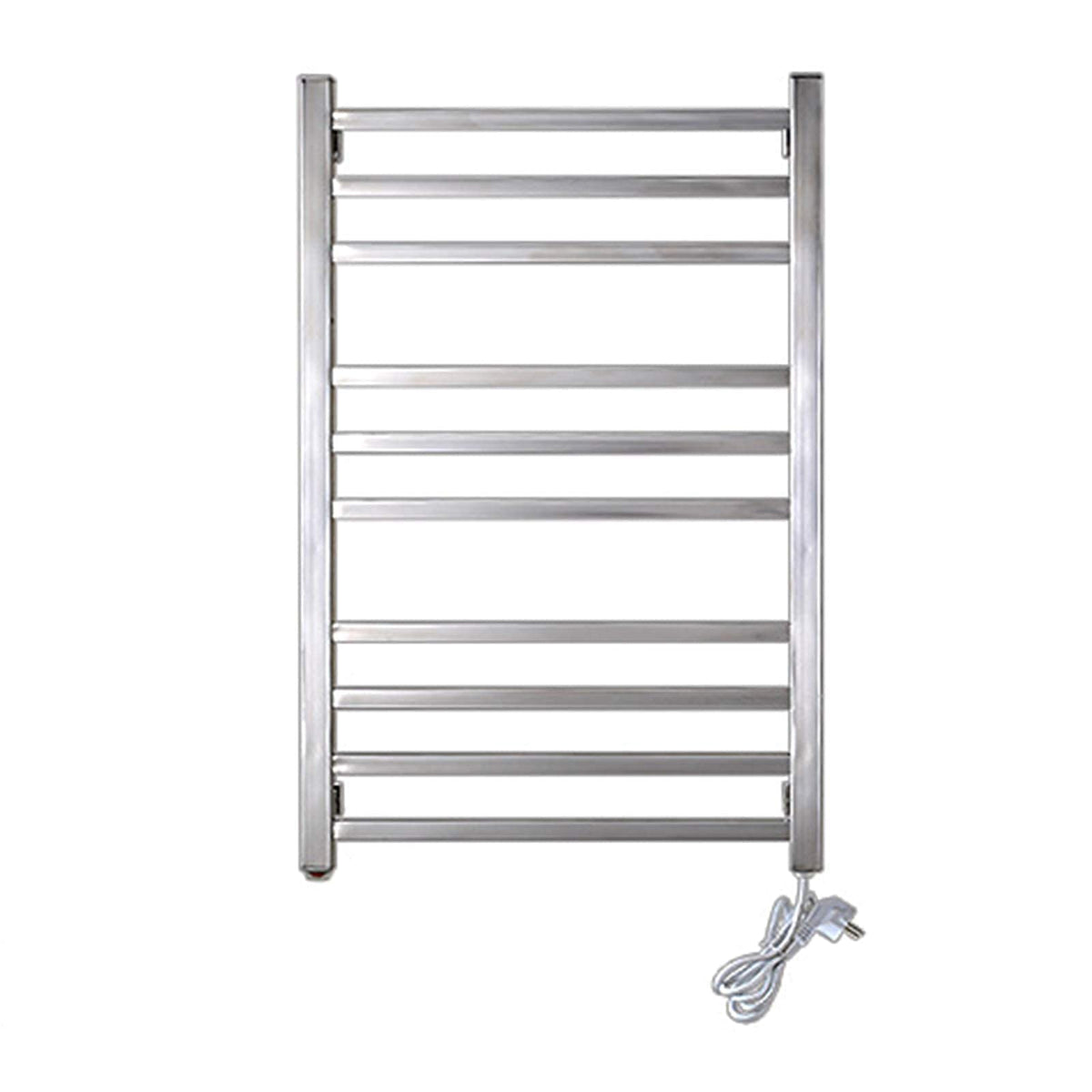 APUM Electric Wall Mounted Towel Warmer, Rail Heated Rack 304 Stainless Steel Towel Warmer Rack for Bathroom (Square Tube Hardwired)