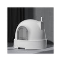 Pet Supplies, Enclosed Cat Litter Box with Front Door Flap & Scoop,Plastic Kitty Toilet for Indoor Cats