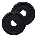 Molded Nylon Ceiling Medallion for Light Fixtures and Ceiling Fans Black 13"OD x 4"ID x 1-1/8"P (Fits Canopies up to 10-1/2")