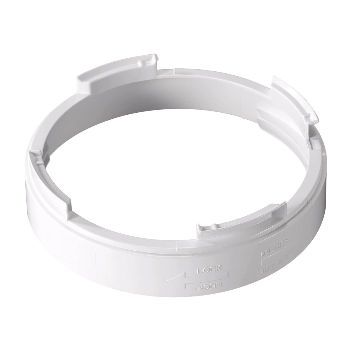 Portable Air Conditioner Exhaust Hose Coupler, 5.9in/15cm Plastic Round AC Hose Extension Connector Universal Mobile AC Unit Tube Window Adapter Air Conditioner Parts Accessories (Round 4 Clips)