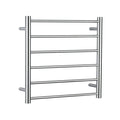 Electric Heating Towel Rack 6-Bar Wall Mounted Towels Warmer Stainless Steel Dryer Shelf for Home Bathroom Fast Drying